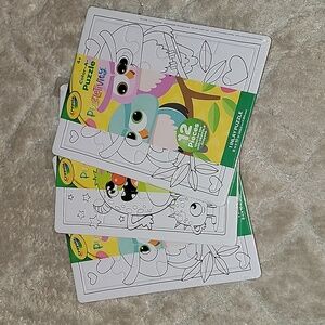 (J6) Crayola Color-A-Puzzle  (3 set)